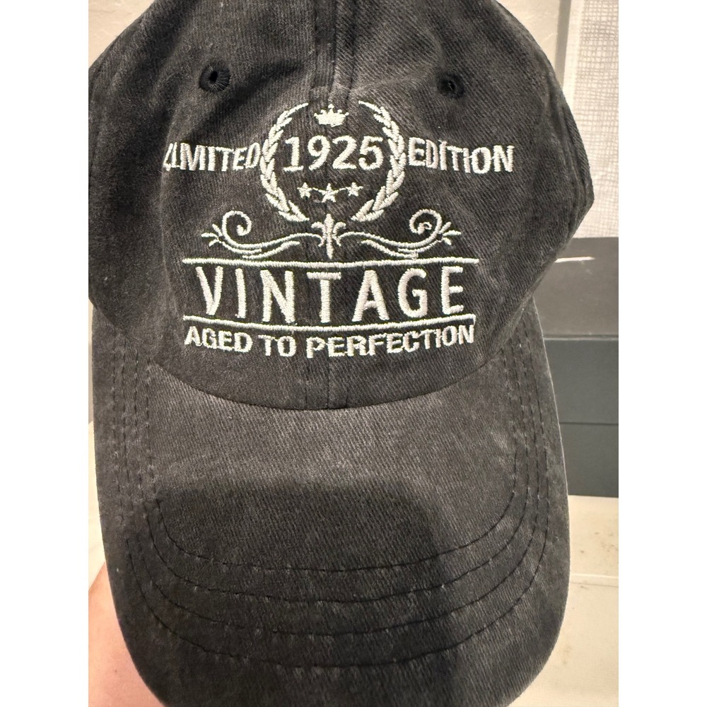 Unbranded Baseball Cap Unisex OS Charcoal Excellent 1925 Vintage Limited Edition